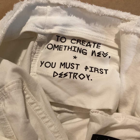 Unravel Project lace up White jeans 25 - Picture 6 of 8